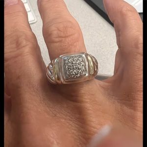 David Yurman Diamond Cable Ring with valuation report (See photo)